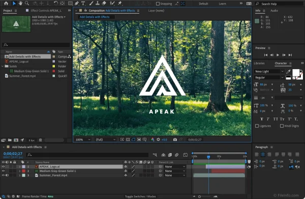 Adobe After Effects 2025 v25.3.2 | 永久免费，添加视频效果